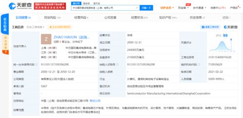 中芯國際關聯公司注冊資本大幅增至24.4億美元，代理記賬業務受關注